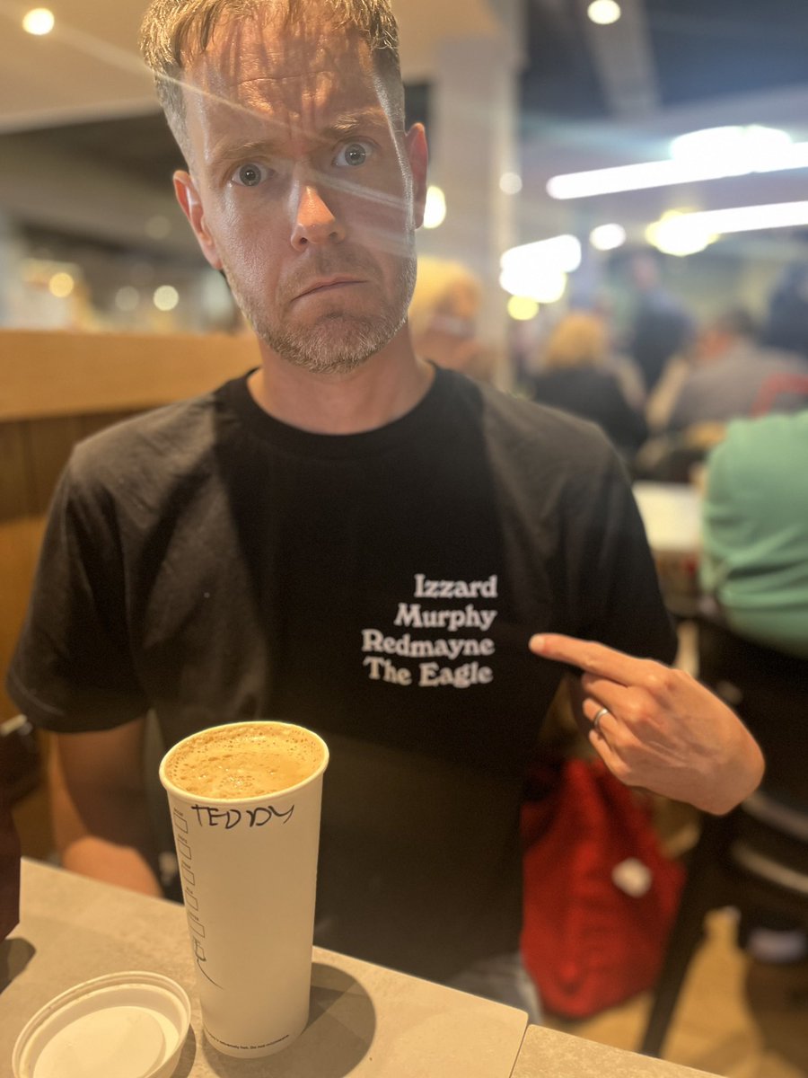 Edboi85's tweet photo. When you have a T-shirt and they still don’t get your name right! @StarbucksUK @Starbucks #starbucks 😂 https://t.co/Hh4daX11GB