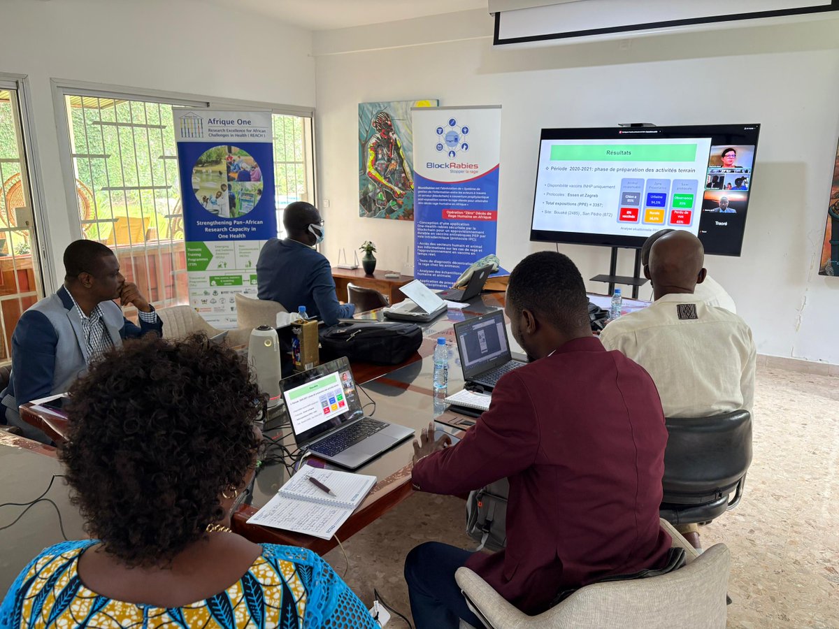 AfriqueOneREACH's tweet photo. 💉 Closure of the BlockRabies project
✅ Complete treatment rate after bite: 35% → 93% in 2 years
✅ Human & animal health coordination
👉Read article: https://t.co/w886QLDth3
#OneHealth #Rabies #CotedIvoire #BlockRabies https://t.co/U21hf5fHl8