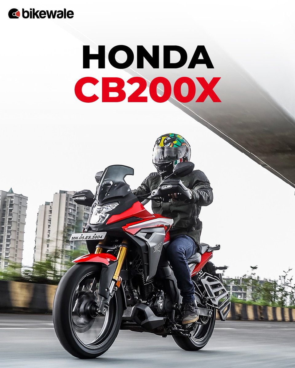 BikeWale's tweet photo. Adventure calls… and CB200X answers!
Swipe through the gallery and feel the thrill in every angle.
#honda #cb200x #hondacb200x #bwphotos #bikes #motorcycles #bikeupdates #motorcycleupdates https://t.co/VaRiuvJgWV