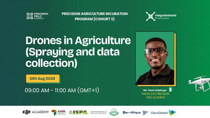 AjayiTitilopeB1's tweet photo. “Sustainability starts with knowing your land — and drones help us see the full picture.” - Femi Adekoya

From soil health to water flow -drone turn guesswork into clear, real-time data.

Farm smarter. Waste less. Grow more. 🌱

How are drones changing your farm?

#AgriTech https://t.co/riUazaXzJP