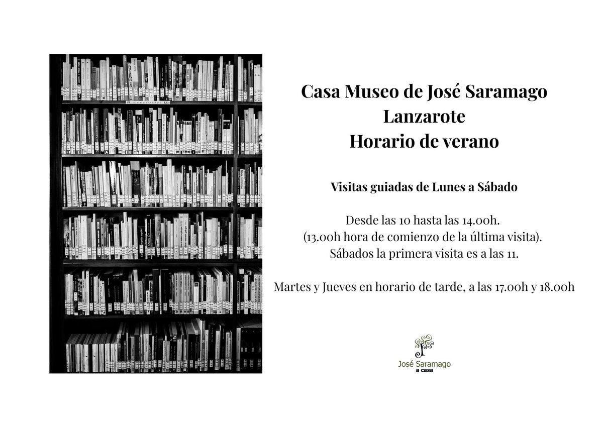 🌞  Este verano, ven a descubrir «A Casa» la Casa Museo José Saramago en #Lanzarote 🌊
