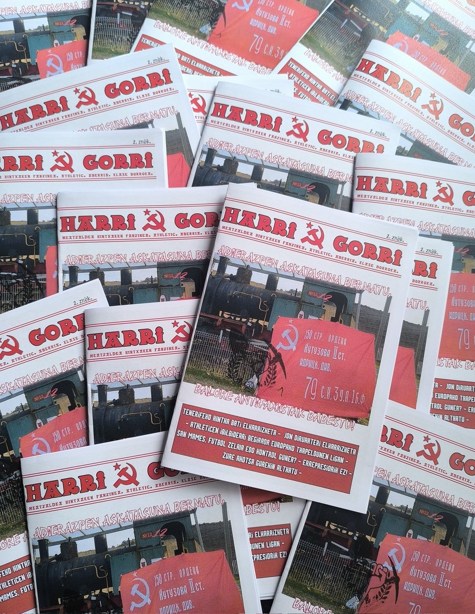 💥HARRI ☭ GORRI💥

Bigarren zenbakia!

Tenerifeko hintxa bati elkarrizketa; Jon Diruarte: Athletic Klubtxabankeko presidenteari elkarrizketa; San Mames, futbol zelaia edo kontrol gunea; errepresiorik ez!; Athleticen ibilbideari begirada europako txapeldunen ligan.