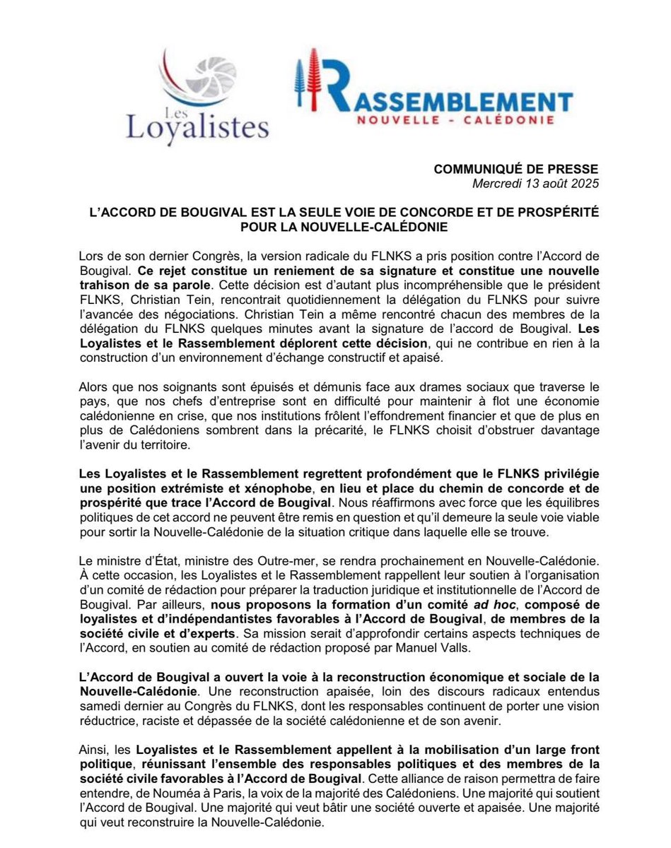 NicolasMetzdorf's tweet photo. #bougival #newcal #caledonie #accord https://t.co/fhmrVJh7D4