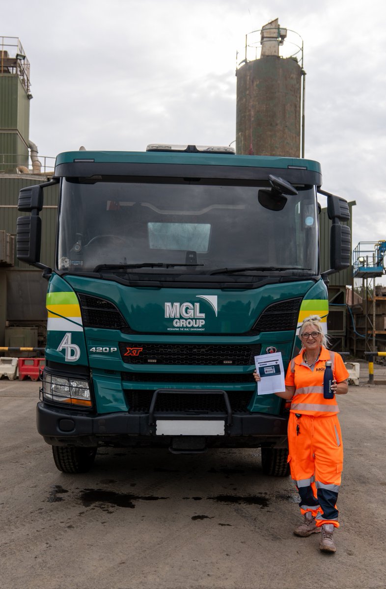 TheMGLGroup's tweet photo. #MGLGroup is proud to be one of just two UK firms trialling Scania’s ProDriver digital coaching tool! Huge congrats to Gemma White for her top scores and dedication . She was rewarded with goodies from Scania! Well done to all our drivers driving real progress!
HGV #Driver #Sustainability
