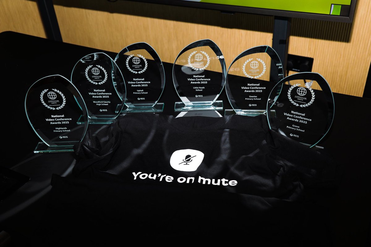 minanvceg's tweet photo. National Video Conference Awards 2025 ! Celebrating schools reaching Gold accreditation in use of #videoconferencing Thankyou @zoom for hosting the event and presenting a trophy to Gearies Primary School @AVMag #wheresclive #genVC #nvca25 https://t.co/HyO07pIsrg