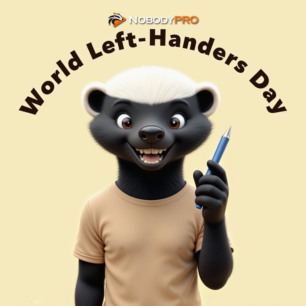 Nobodypro_AI's tweet image. ✋🖐 Today is International Left-Handers Day! Holding a pen, using scissors, painting the world—with your left hand? Totally normal, totally cool! NobodyPro calls for breaking biases against left-handers and making both creativity and life ambidextrous-friendly! 🎬💡
#AI…