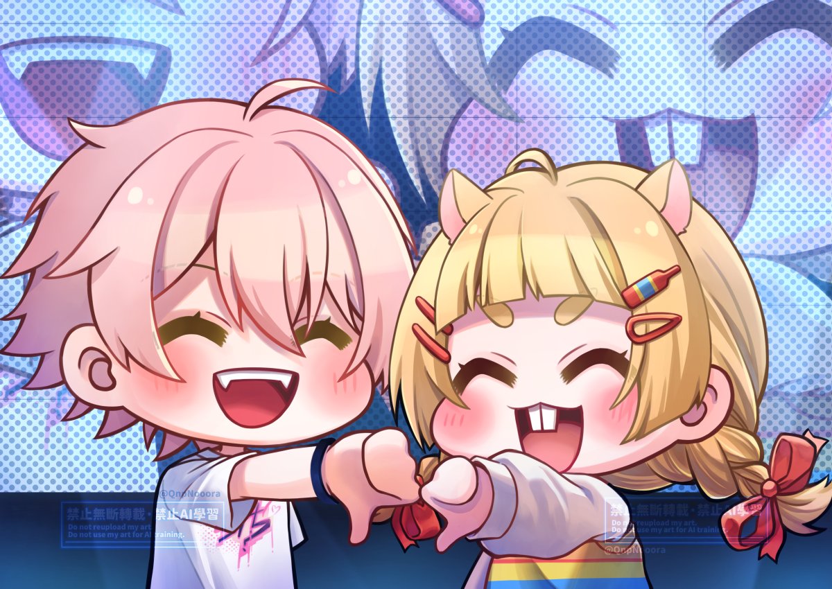 小彩蛋
粉絲見面會一定要合照比倒讚的吧👎👎👎

繪： @/QnpNooora

#515X20