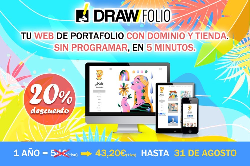 Seguimos de Rebajas: aprovecha tu 20% de descuento en el primer año de tu Plan PRO: blog.drawfolio.com/promociones/20…