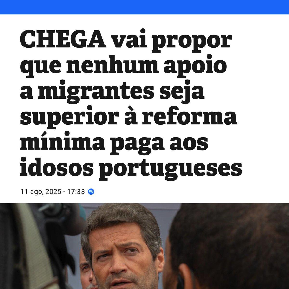 Alguém me explique como é que há idosos a receber 255 euros de pensão em Portugal e pessoas que entraram ilegalmente no país com subsídios de 850€ e 1000€...Como é que deixamos isto acontecer???