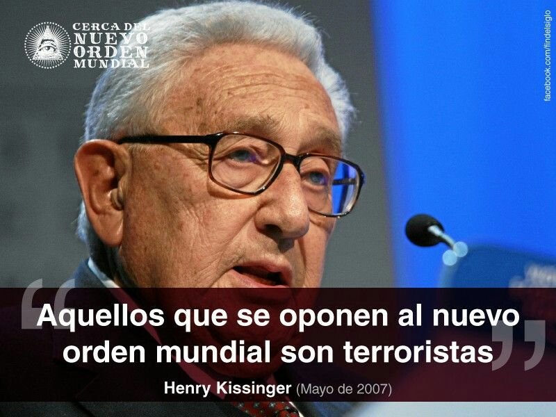 Yo me opongo al Nuevo Orden Mundial y a la diabólica Agenda 2030