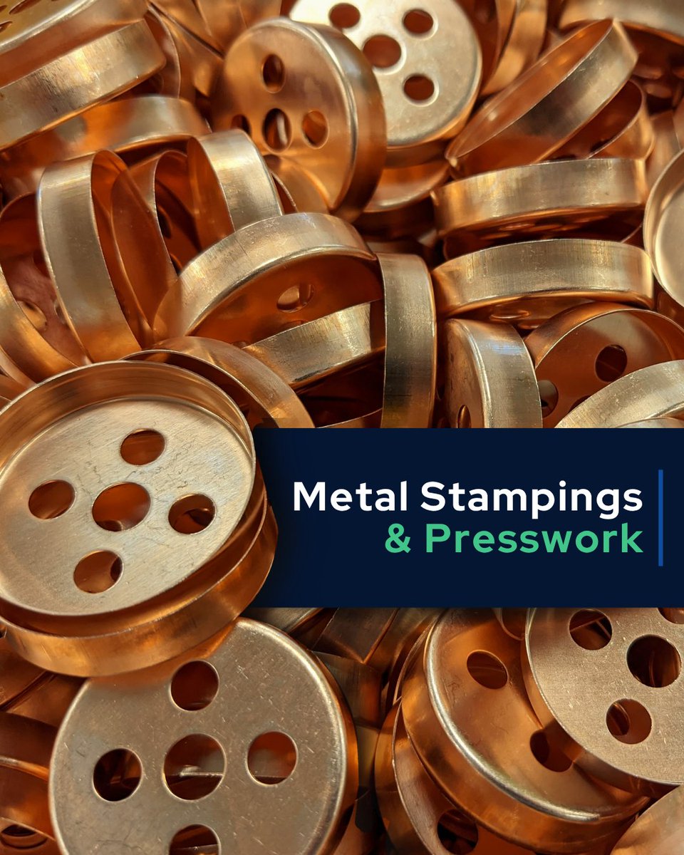 BhamSpecs's tweet image. 𝙋𝙧𝙚𝙨𝙨𝙚𝙙 for precision? We're ready 👍

With 101+ years of #MetalStamping and #Presswork experience, we deliver custom or standard parts in stainless steel, aluminium &amp;amp; more. 

Presses from 6-160 tonnes + in-house tooling = fast turnaround.

📩 sales@bhamspec.co.uk

#UKmfg