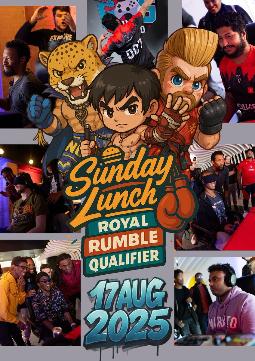 ⏳ We’re just 5 days away from the Random Royal Rumble! 🥊🔥

Relive some past moments, get hyped, and get ready for the chaos. 👑⚡
Don’t forget to sign up!
👉 start.gg/SLTEV1