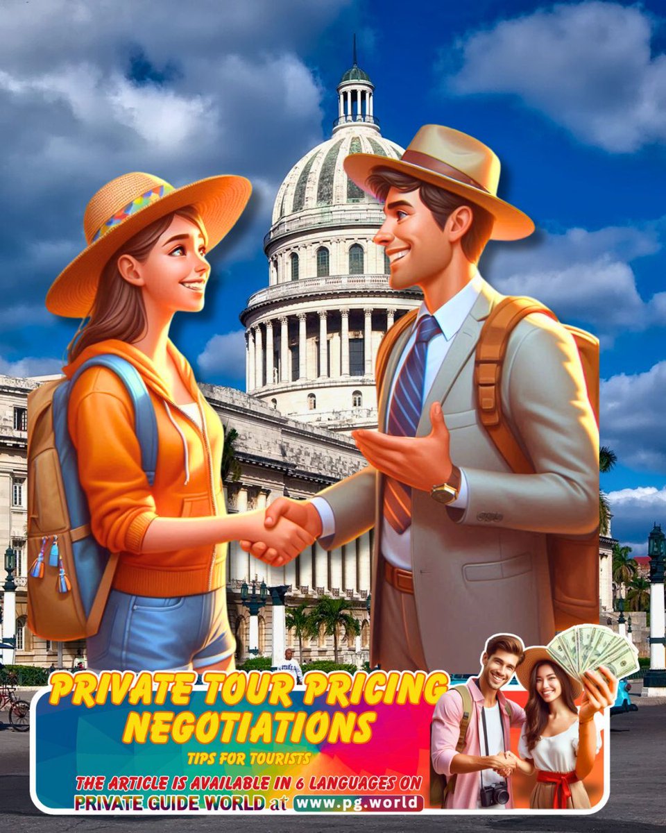 wwwpgworld's tweet image. Read "Private Tour Pricing Negotiations: Tips for Tourists" on PRIVATE GUIDE WORLD in six languages: pg.world/articles/priva… 
#TravelTipsForBeginners #TourOperatorTips #TravelFinance #SavvyTraveler #DreamVacation #TravelGoals #LocalGuides #AuthenticExperiences #TravelWell