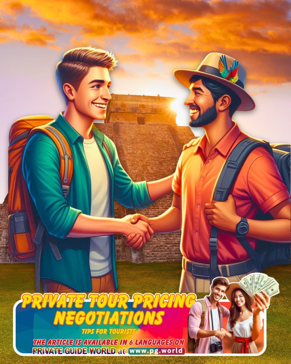 wwwpgworld's tweet image. Read "Private Tour Pricing Negotiations: Tips for Tourists" on PRIVATE GUIDE WORLD in six languages: pg.world/articles/priva… 
#TravelTipsForBeginners #TourOperatorTips #TravelFinance #SavvyTraveler #DreamVacation #TravelGoals #LocalGuides #AuthenticExperiences #TravelWell