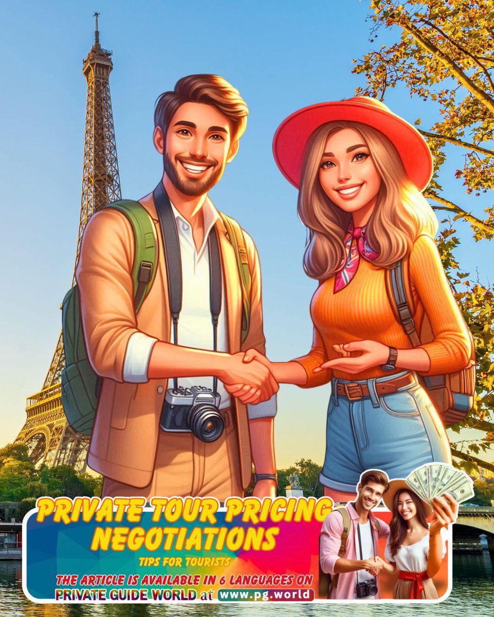 wwwpgworld's tweet image. Read "Private Tour Pricing Negotiations: Tips for Tourists" on PRIVATE GUIDE WORLD in six languages: pg.world/articles/priva… 
#TravelTipsForBeginners #TourOperatorTips #TravelFinance #SavvyTraveler #DreamVacation #TravelGoals #LocalGuides #AuthenticExperiences #TravelWell