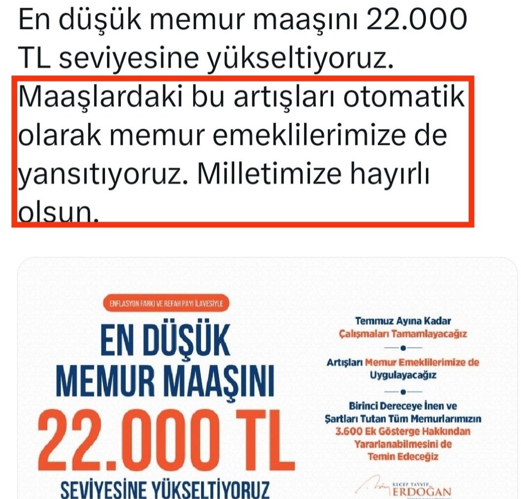 Emeklimemurr's tweet photo. Yapılması gereken #EmekliMemur'a seyyanen zammı vermekti.Sayın @RTErdogan o yüzden söz vermişti, @MHP_Bilgi genel başkanı Sayın @dbdevletbahceli o yüzden beklenti ve talebini beyan etmişti. Daha fazla gecikmeden #MemurEmeklisineAdalet'sizlik giderilmeli.@_cevdetyilmaz @YildizFeti https://t.co/aDe9VJ2O2F
