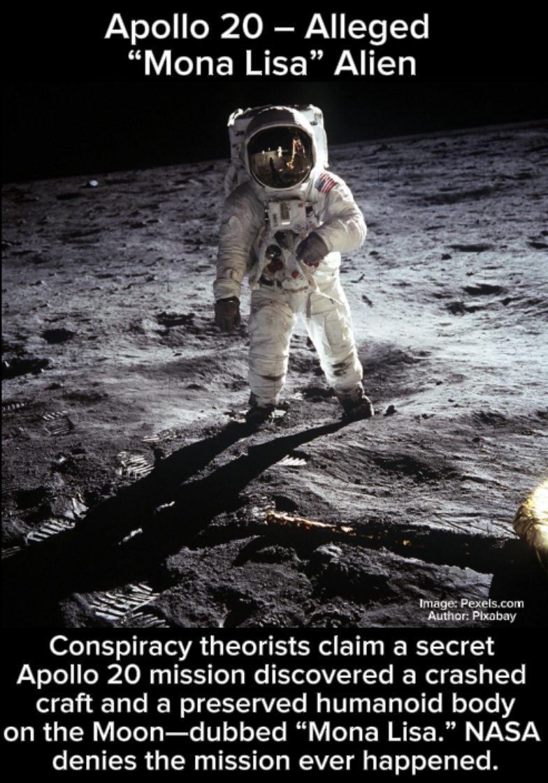13thXmission's tweet photo. Did astronauts find an ancient alien on the Moon?
Clever hoax—or hidden truth?
#MoonMystery #Apollo20 #UFO #conspiracytheory #fypviraltwitter https://t.co/wIycMBCXQ1