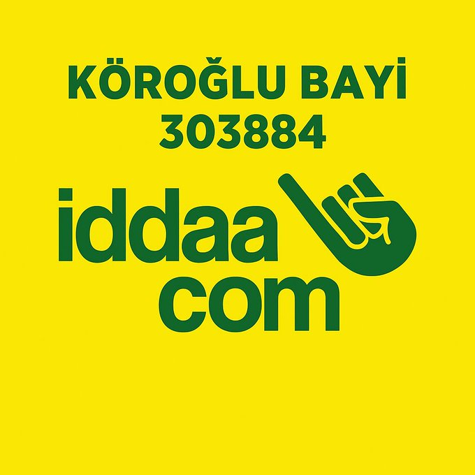 orandelli's tweet photo. #orandelli

Bahislerini https://t.co/34inQUG6Qa üzerinde oynayan takipçilerimiz, kayıtlı olduğunuz bayi kodunuzu 303884 olarak değiştirerek bize destek olabilirsiniz.

Bayi kodunuzu değiştirdiğinizde @sprosisvoyutey1 ile DM yoluyla iletişime geçmenizi rica ederiz. https://t.co/nvS6LdHdsQ