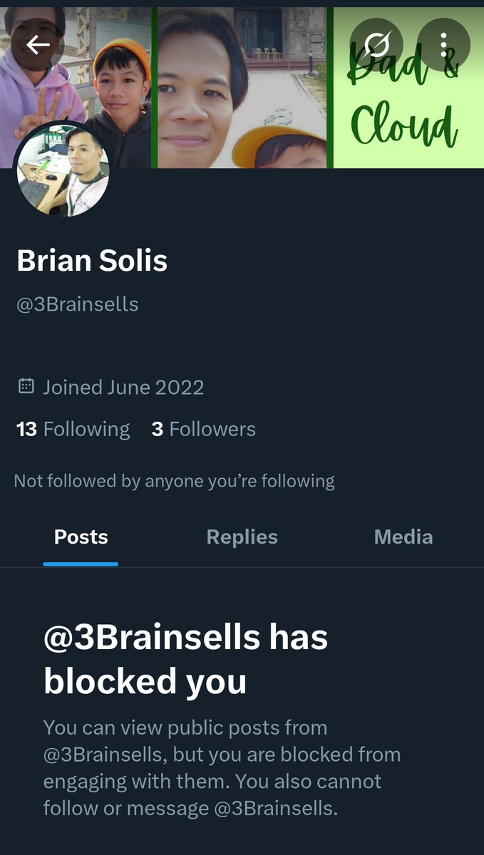 teamaquinos's tweet photo. Ngayon palang kita pinalagan namblock ka agad @3brainsells 😊 https://t.co/mlvJM4Gxvw