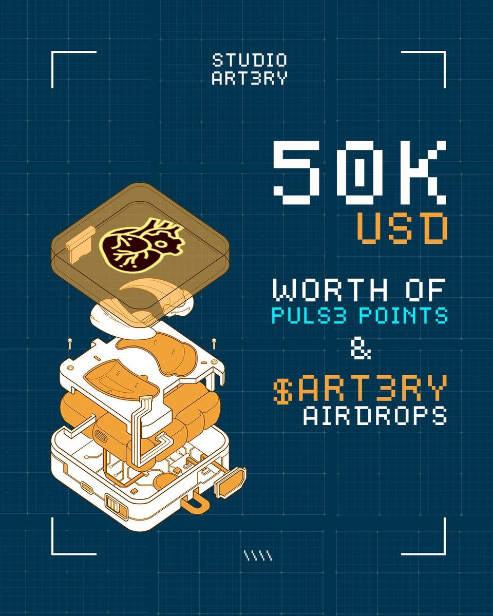 $50,000 worth of $ARTERY has been dropped! 

Every user who signed up on the Artery Dashboard &amp; crushed Artery Quests for Pulse Points just got rewarded. 

Don’t miss the next wave as were moving on to phase 2. 

Sign up now &amp; start stacking Pulse Points: