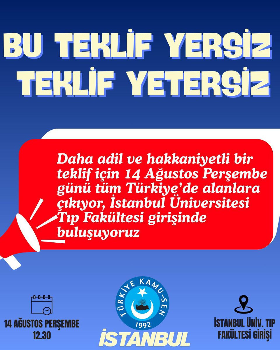 81 il ve İstanbul'da umarım sesimizi duyarsınız. #Memur