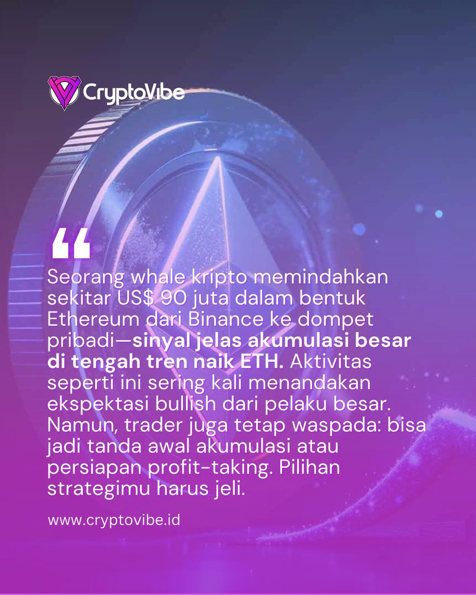 cryptovibe_id's tweet photo. 💬 Yuk, tulis komentar kamu:
#TeamAkumulasi atau #TeamBooking?
#CryptoFeeds #EthereumWhale #WhaleWatch #InvestasiCrypto #CryptoIndonesia #ETH2025 #AkumulasiETH #OnChainAnalysis #TraderIndonesia #CryptoAlert #CryptoStrategy https://t.co/c4hYYRlBGQ