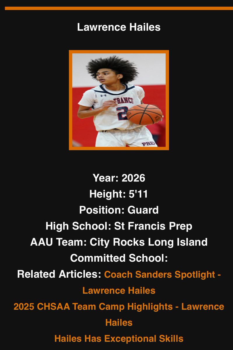 RecruitTheBronx's tweet photo. Lawrence Hailes
https://t.co/y7Zz21JKm2 https://t.co/HqrDxHqez4