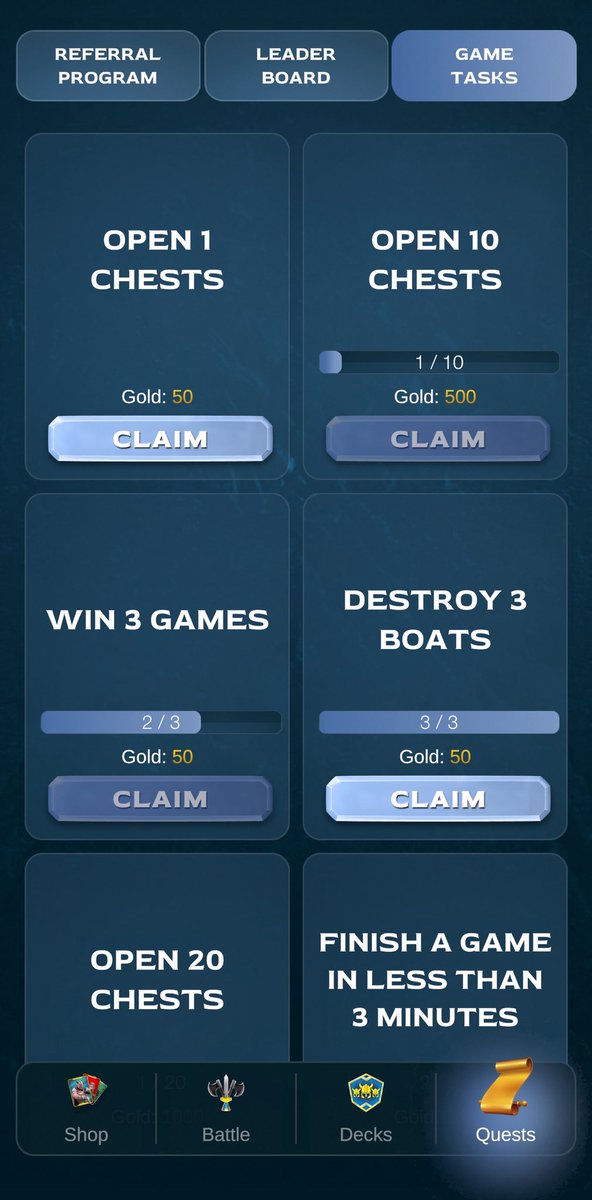 UtgardPnE's tweet photo. ⚔️ Have you completed your daily tasks today?

💰 Earn gold, unlock new cards, and strengthen your deck! https://t.co/E77UUA2909