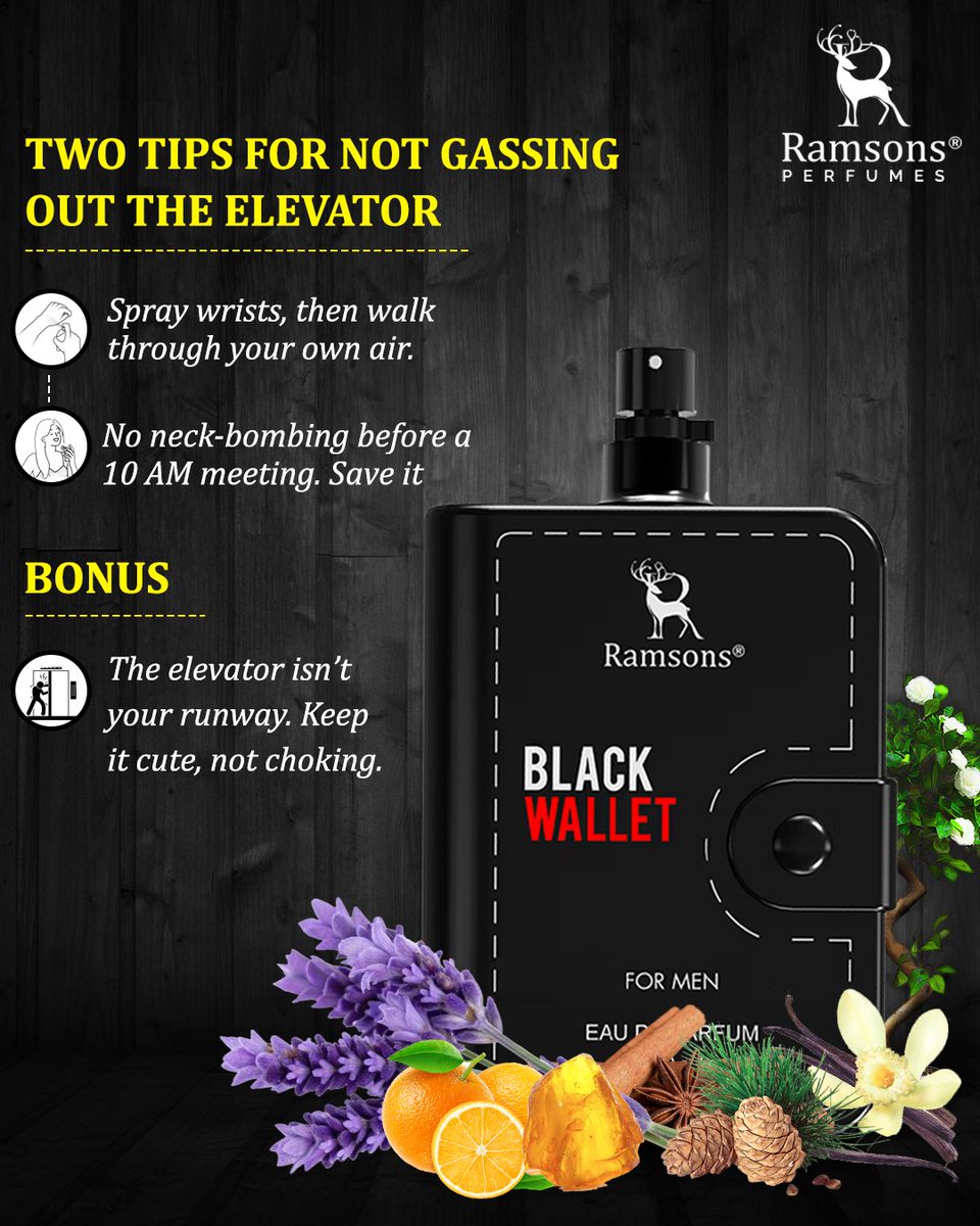 ramsonsperfume's tweet photo. Wearing perfume is an art. 🎨✨
Spraying it in elevators is a public responsibility.

Tag that friend who needs to chill. 😎

#RamsonsEtiquette #SpraySmart #ElevatorRules #PerfumeLovers #FragranceTips #ScentEtiquette #PerfumeAddict #FragranceCommunity #SmellGoodFeelGood https://t.co/gAkUXm9Up6