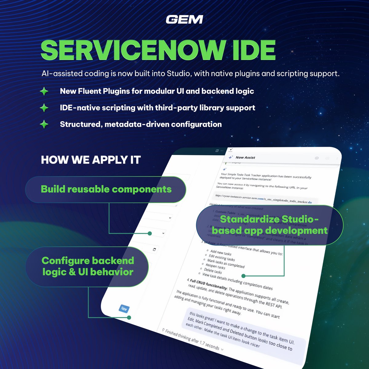 enterprise_gem's tweet photo. ServiceNow’s Zurich release brings real gains for platform teams - and we’re integrating them into our delivery framework 🔗
#ServiceNow #GEMCorporation https://t.co/47NrGD8tNw