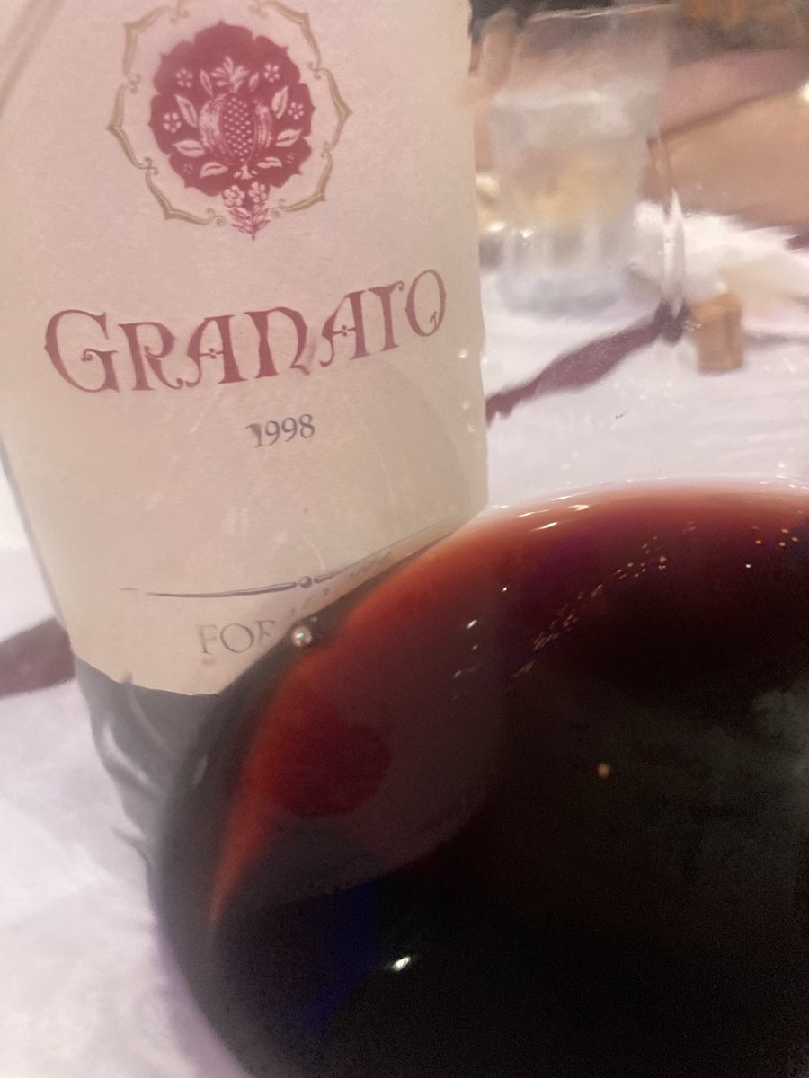 Another beauty by ⁦<a href="/AzAgrForadori/">Elisabetta Foradori</a>⁩ 98 #Granato,the sheer essence of the underrated #Teroldrgo grape,youthful ruby color,complex aromas of baked plums,licorice,menthol,dry fig,tobacco &amp; clove,not a big boy but it packs a punch of flavorful nuances,rhubarb/cocoa,lovely #wine.
