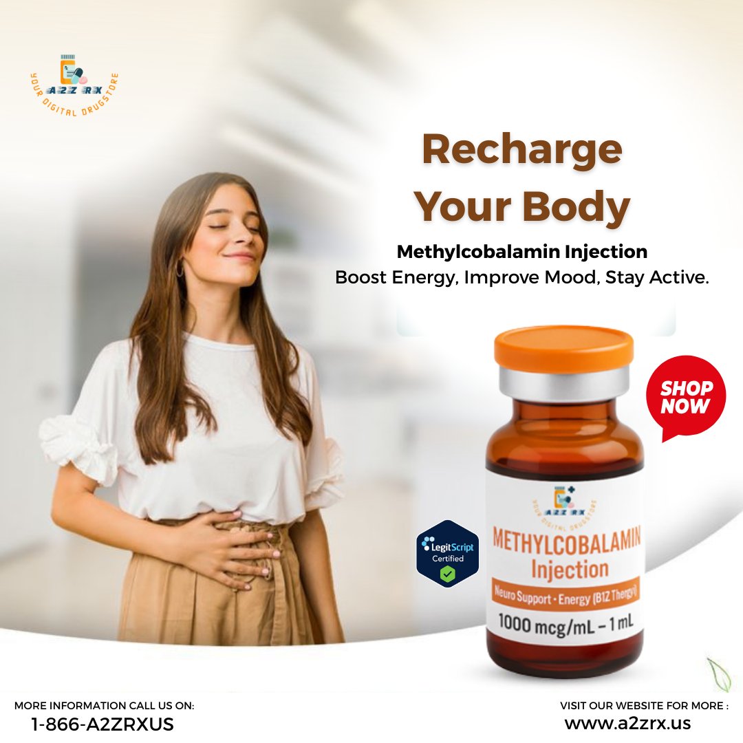 a2zrxus's tweet photo. Energy That Lasts. Mood That Lifts. Health That Matters.
Try Methylcobalamin Injection Today.

 Order Now From A2Z RX

#A2ZRX #Methylcobalamin #VitaminB12 #B12Injection #EnergyBoost #NerveHealth #WellnessJourney #HealthyLiving #StayActive #BoostYourHealth https://t.co/FGkpzx2xpk