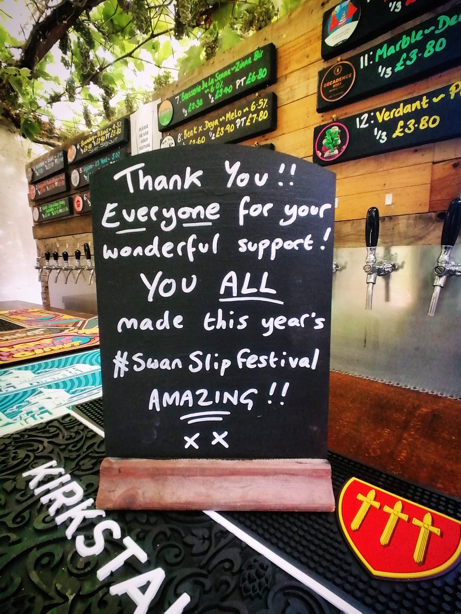 theswanyork's tweet image. Huge thanks to all the staff, volunteers, musicians, #brewers, #cider makers and thirsty attendees who helped make the return of our annual #SwanSlipFestival such an amazing #community event.

Rest assured, we WILL be doing it again next year, and much more besides...
🍺😊❤️🍻