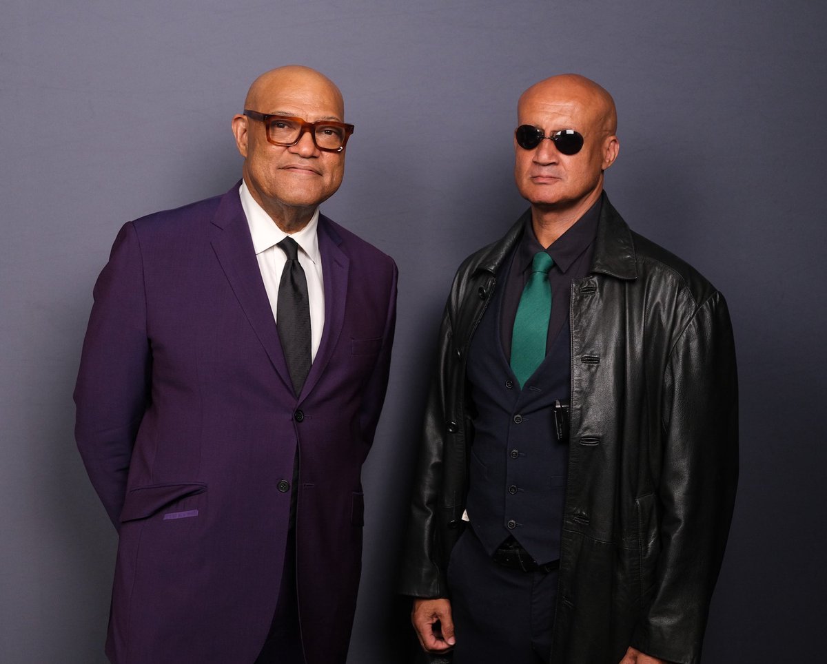 Seeing double in the Matrix? Who met the incredible Laurence Fishburne? #legend #comicconwales