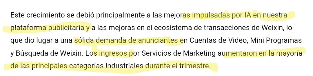 ResGloStocks's tweet image. 🇨🇳Tencent y los ingresos por publicidad impulsados por la IA: +20% YoY. $TCEHY #Tencent