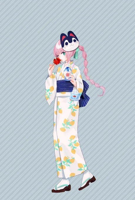 キティ 浴衣 #アクおどあーと