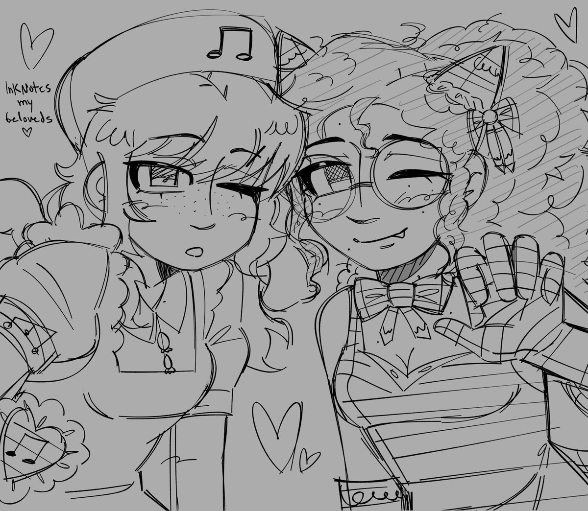 shane_wiigwaas's tweet photo. #InkNotes sketch in my style <3 the beloveds !!! (designs belong to @PenelopeKisser) ๐ฉต๐ฉต https://t.co/KoOMYCbEmO