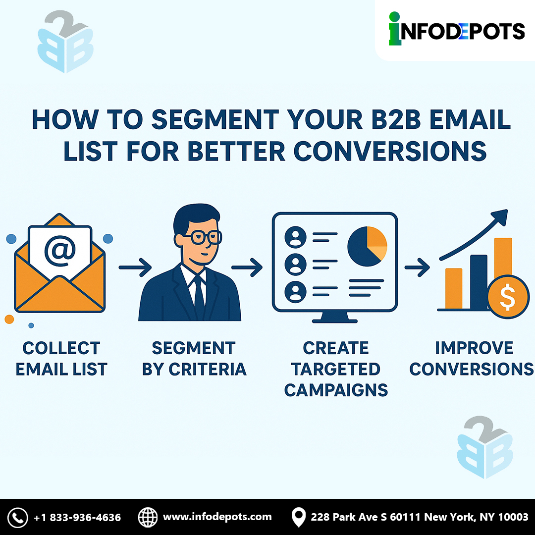 infodepots85112's tweet image. Boost your B2B email marketing results by sending Right message to the right audience. 🎯 Learn smart segmentation strategies to drive higher engagement and better conversions!
#B2BMarketing #EmailSegmentation #EmailMarketing #B2BLeadGen #EmailMarketingSuccess #B2B #Infodepots