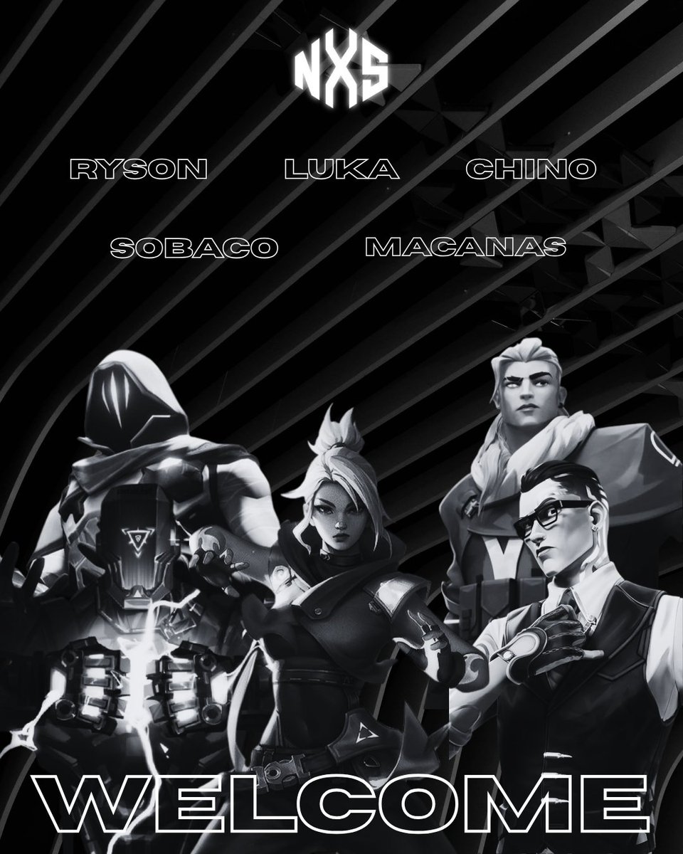 eSportsNX5's tweet photo. PRESENTACIÓN | #NX5VALORANT

Este es nuestra nueva Academia que nos representará en el CT y PREMIER 

👤| @malap780 
👤| @rysonval 
👤| @Pomailla_ 
👤| #Macanas
👤| @42_faze21296

#GONX5 https://t.co/ipbNAKFFVc