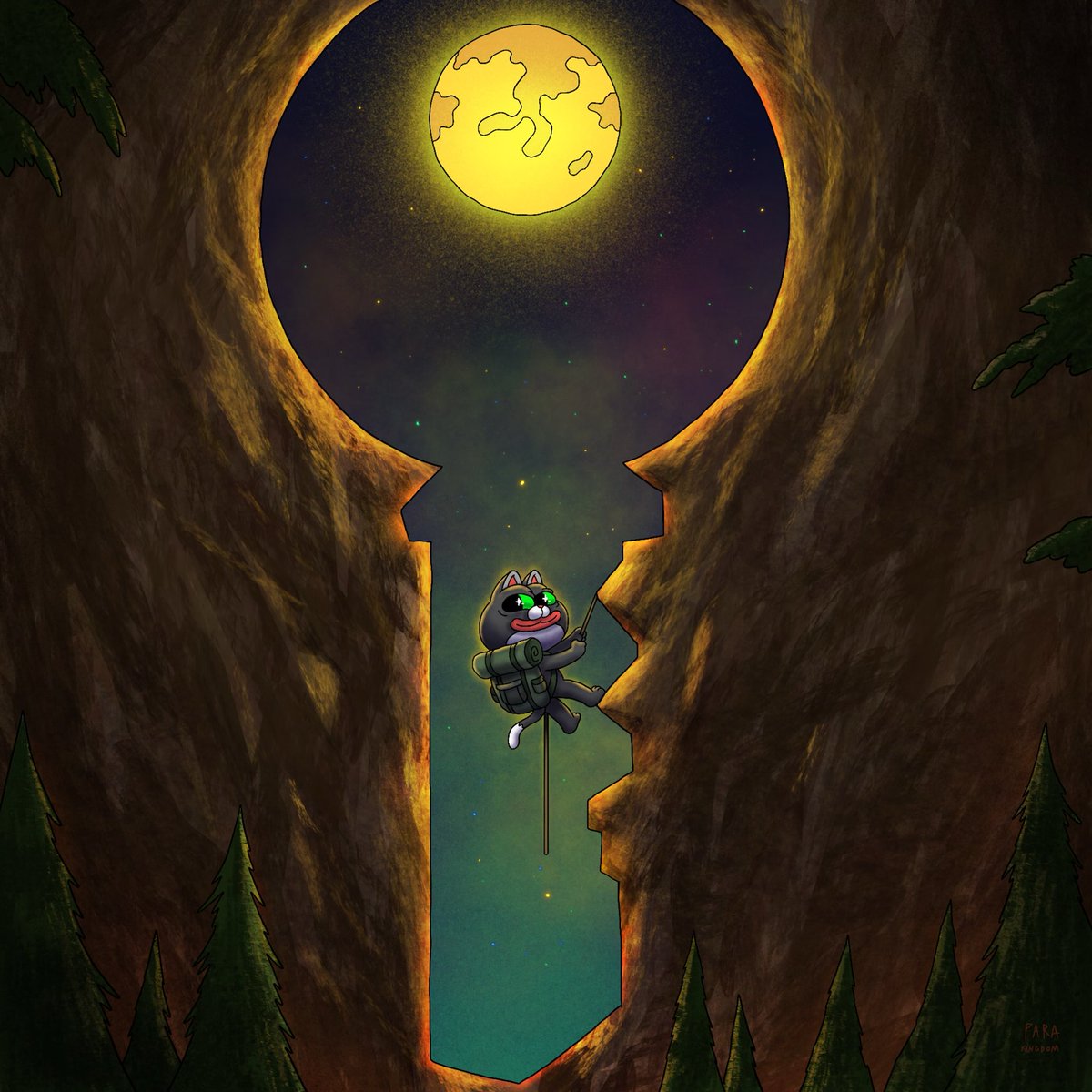 PARA KINGDOM (@para__kingdom) on Twitter photo Sacred Spaces to Which Only You Have the Key #pepecat #moon #memeart Sacred Spaces to Which Only You Have the Key #pepecat #moon #memeart