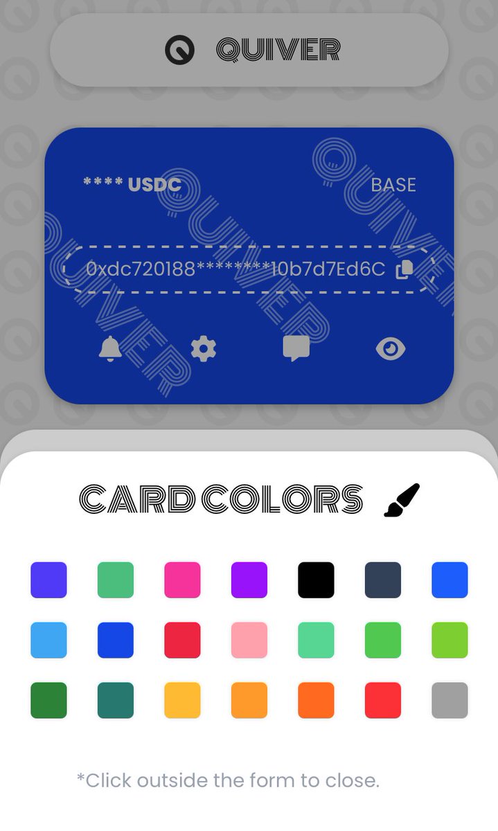 useQuiver's tweet photo. ✨ FEATURE DROP: Customize Your Quiver Card 🎨💳
Your money, your vibe. Style it in any color — from sleek black to neon pink — and let it reflect YOU.
Which are you picking? 👀
⬛ Black 🩷 Pink 💙 Blue 🟢 Green
#Quiver #FeatureUpdate #CardCustomization https://t.co/xDSh75A46S