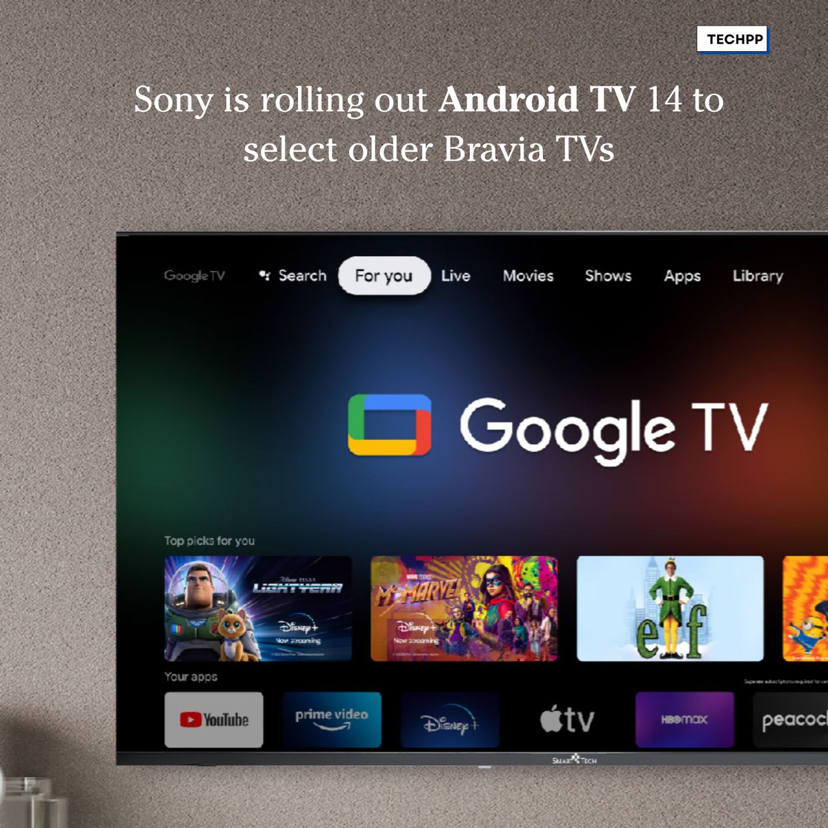 techpp's tweet photo. Sony is rolling out Android TV 14 to select older Bravia TVs
#Sony #Bravia #AndroidTV14 #SmartTV https://t.co/FdLxutJUUf