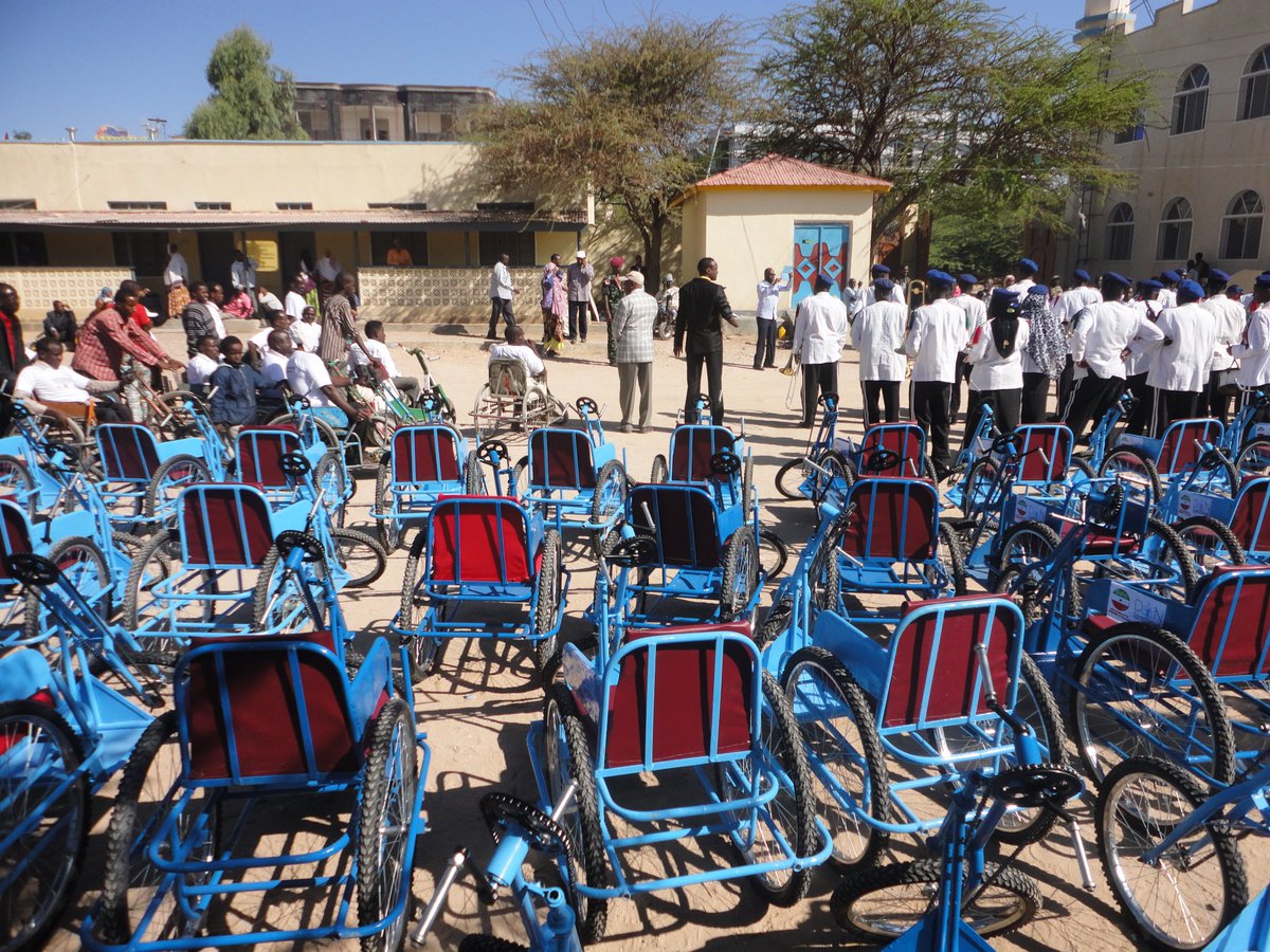 DANSomaliland1's tweet photo. Tricycle wheelchairs manufactures at DAN centre in Hargeisa - an essential mobility device for the users with disabilities towards meaningful participation in social, economic and political life! https://t.co/kXhJ5rl8ym