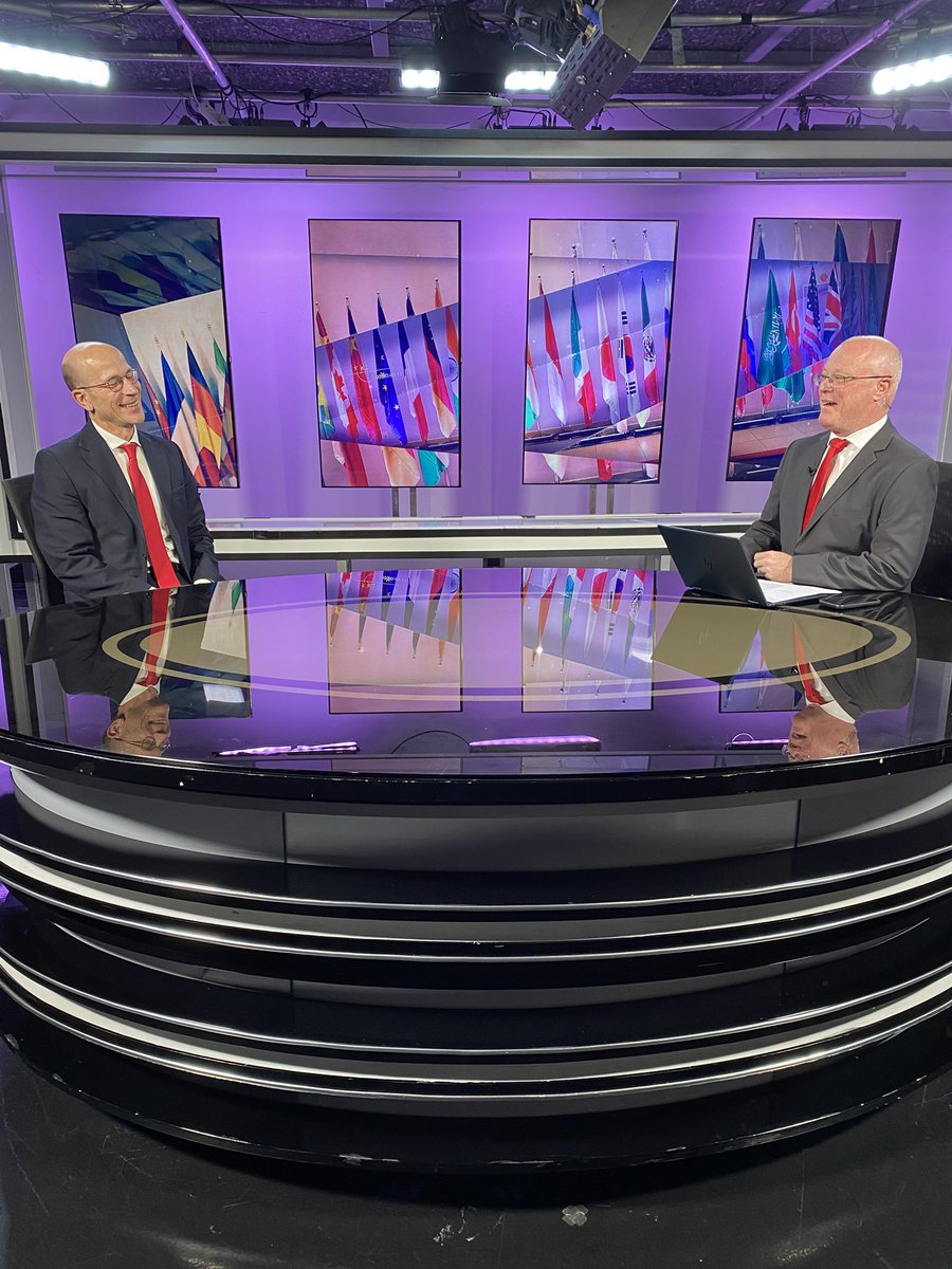 #G20SouthAfrica 

Speaking with Business Day TV about 🇿🇦G20 Presidency which 🇩🇪 fully supports.

A historic moment. For the first time, G20 is hosted in Africa #ReKaofela