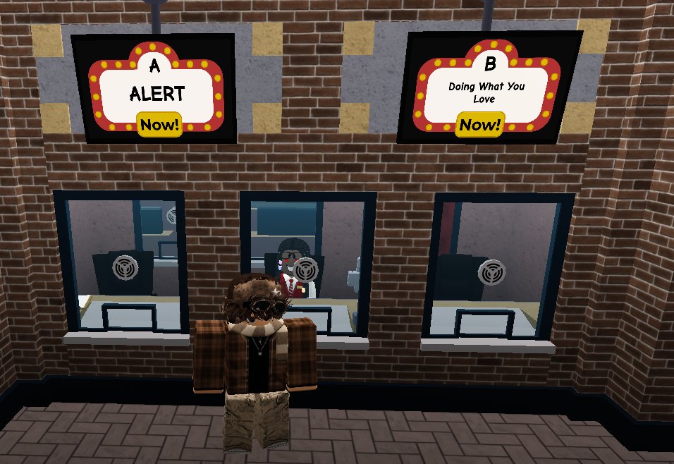 clowdycatt's tweet photo. @heybloxburg @heybloxburg They seem amazing! I want to see them but I found a bug... the timers don't work. Both rooms A and B say that the movie is playing but actually they aren't https://t.co/4L3H6z624P