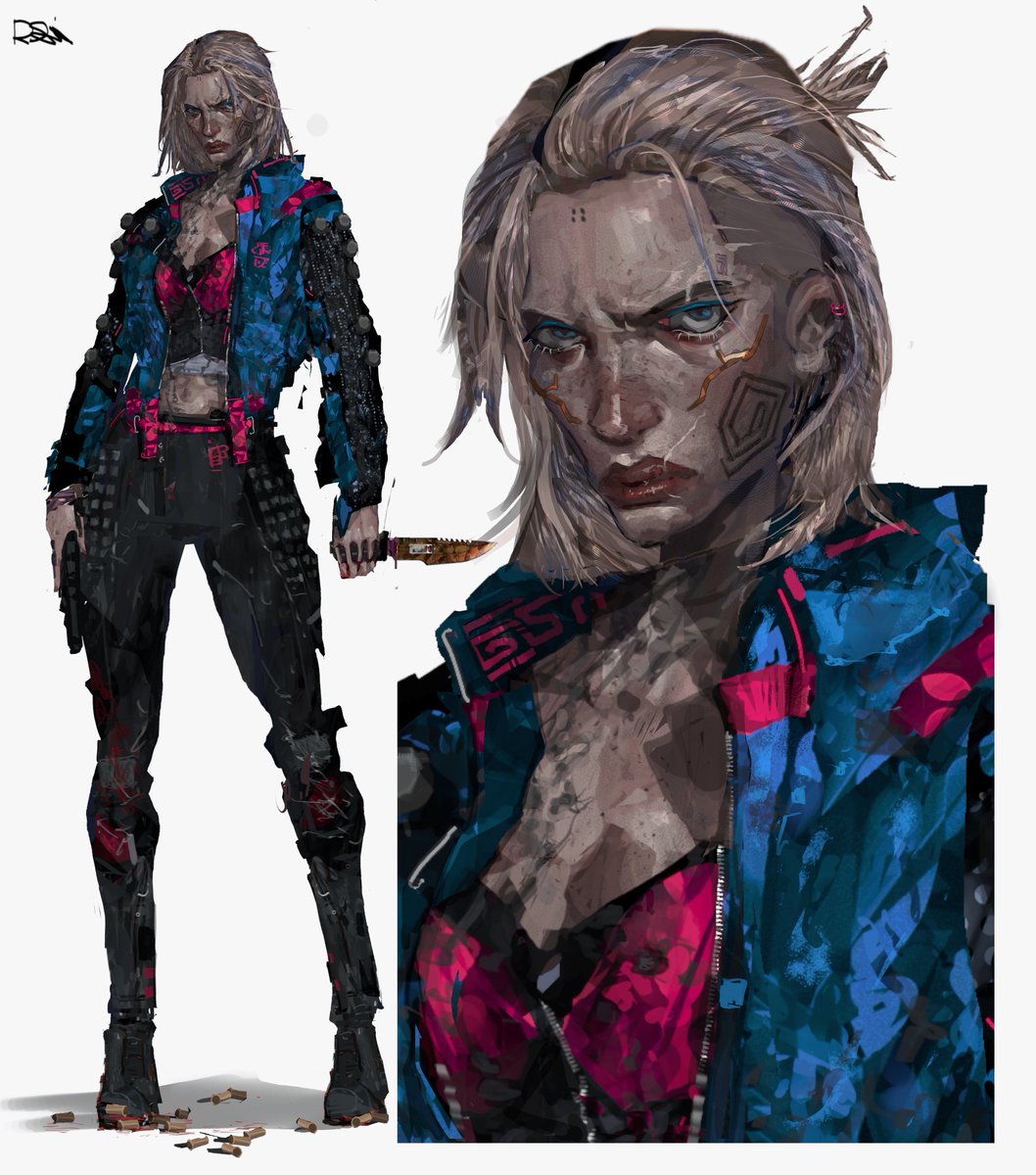rxzarx's tweet photo. cyberpunk oc c0mm https://t.co/Uo71WjRA07