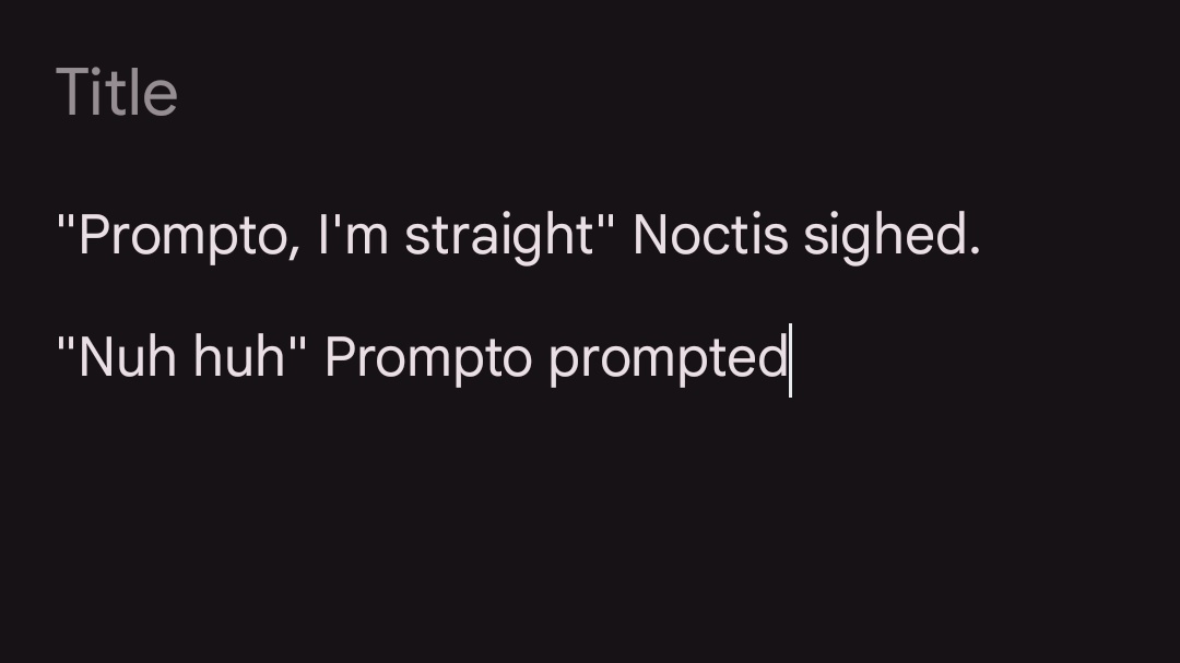 noctisismyking's tweet image. This fanfiction shit is easy