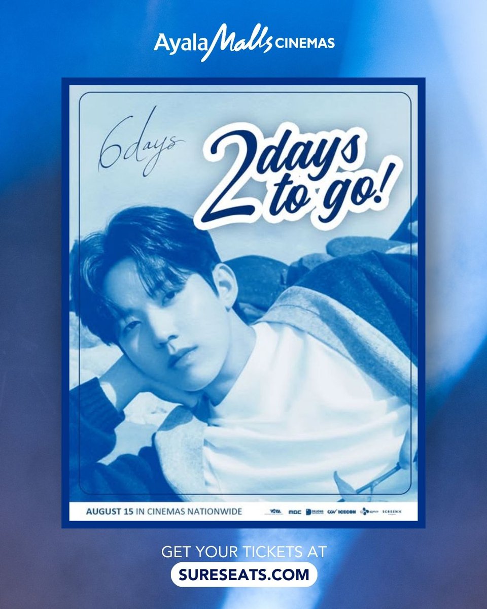 My Days, it's showing in just 2 DAYS! 

Grab your fellow My Days and get ready to hit the road with DAY6 in their first-ever music road movie, "#6Days." 

Catch Sungjin, Young K, Wonpil, and Dowoon on the big screen! Limited screenings start August 15 at Ayala Malls Cinemas.