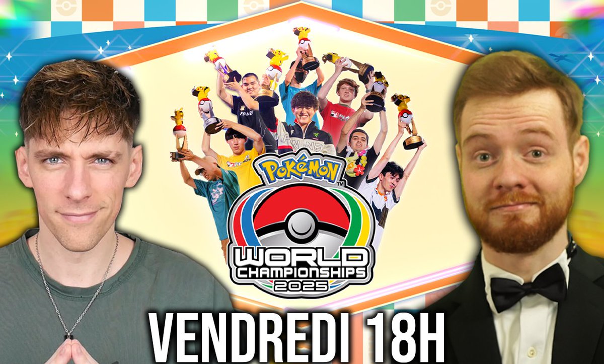 Tout ce week-end à partir de 18h Vendredi, c'est les Worlds Pokémon !
On commentera ça chill avec <a href="/LeSneaze/">Sneaze</a> donc venez nombreux ❤️ 
Les derniers Worlds sur la 9G qui sait ?...