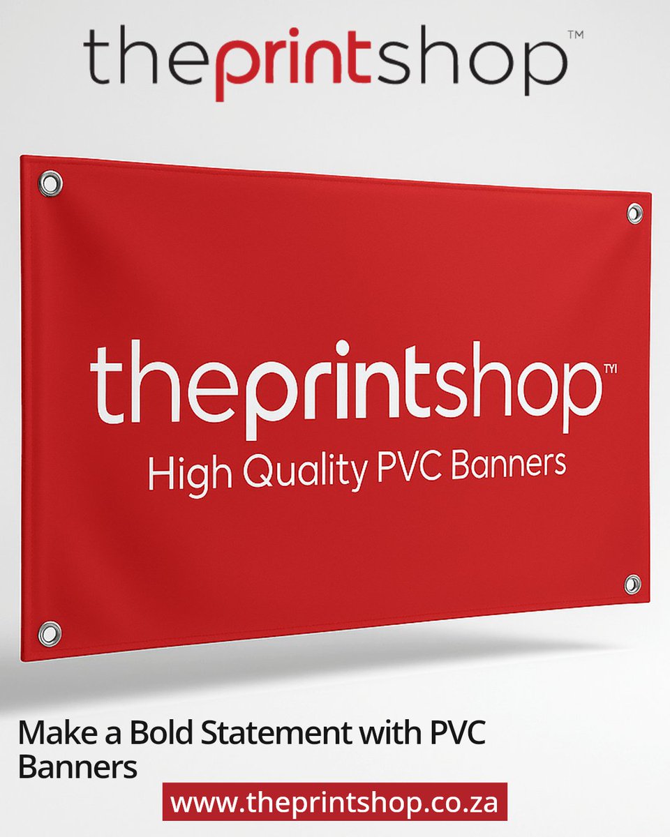 ThePrintShopSA's tweet photo. PVC banners are often seen as just another signage option, but they can be the game changer for small businesses. Imagine a low-cost, high-impact way to boost your visibility. 
https://t.co/M9SsACcgwX
info@theprintshop.co.za
Call: 086 117 7468
Whatsapp: 066 016 2185 https://t.co/BPSu05weu2